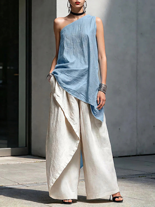 One-Shoulder Tunic Top