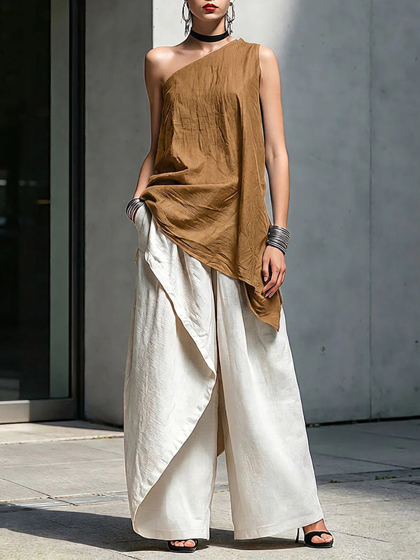 One-Shoulder Tunic Top