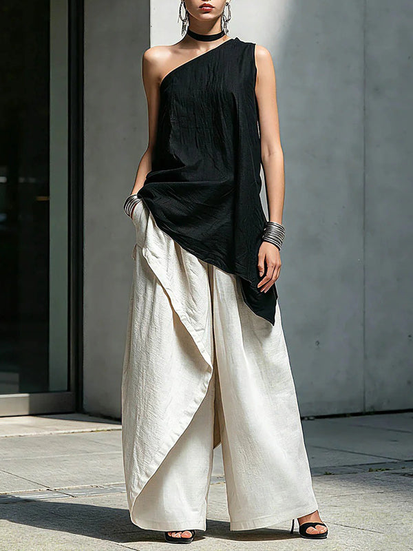 One-Shoulder Tunic Top