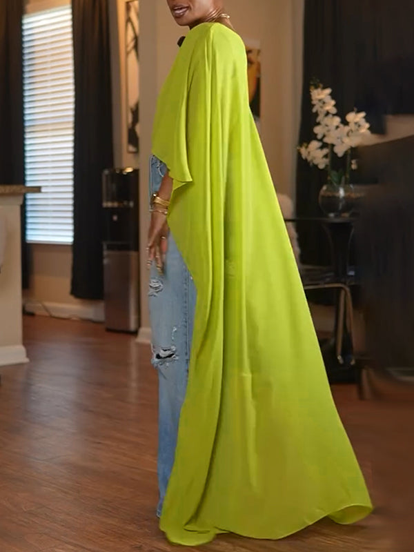 High-Low Sheer Tunic Top