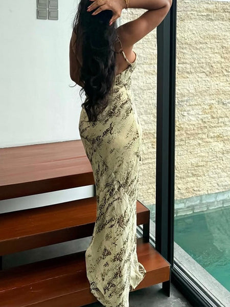 Printed Cami Maxi Dress
