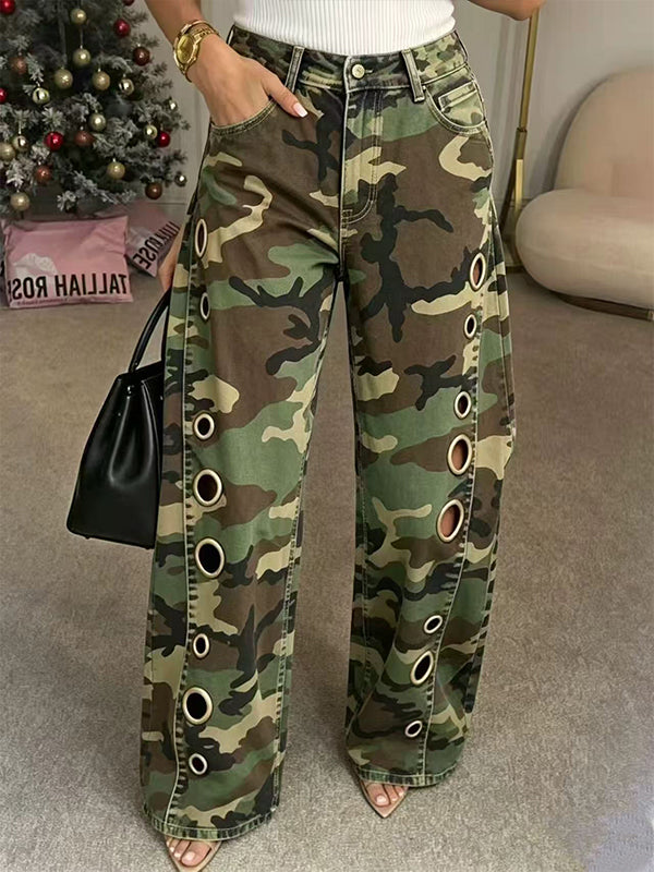 Eyelet Camo Pants