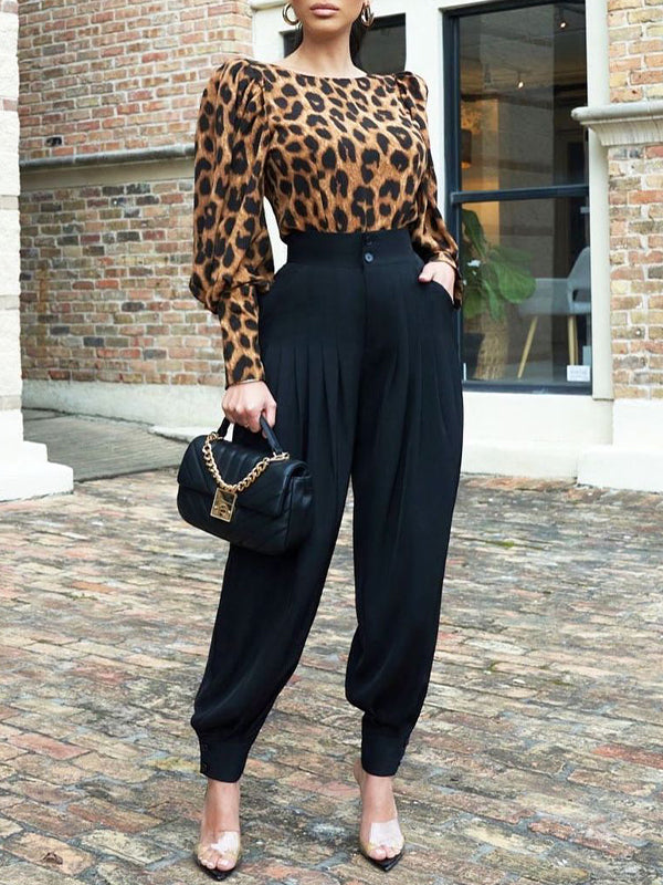 Pleated Jogger Pants