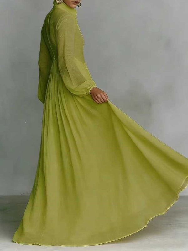 Solid Button-Front Shirt Dress