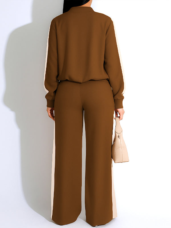 Side-Stripe Jacket & Pants Set