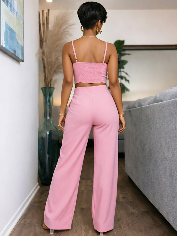 Ruched Cami Top & Pants Set