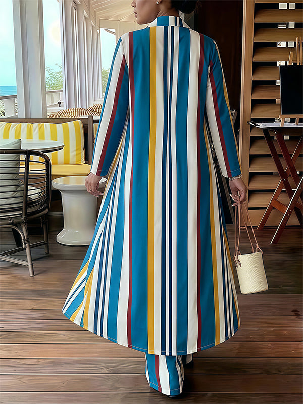 Stripe Tunic Shirt & Pants Set
