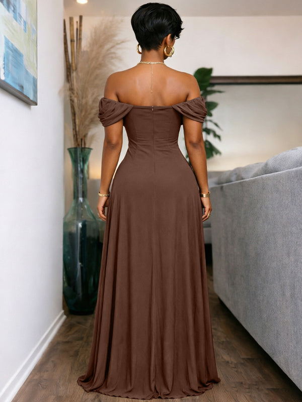 Off-Shoulder Maxi Dress