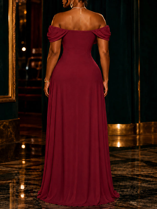 Off-Shoulder Maxi Dress