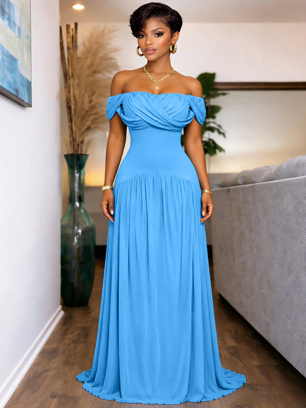 Off-Shoulder Maxi Dress