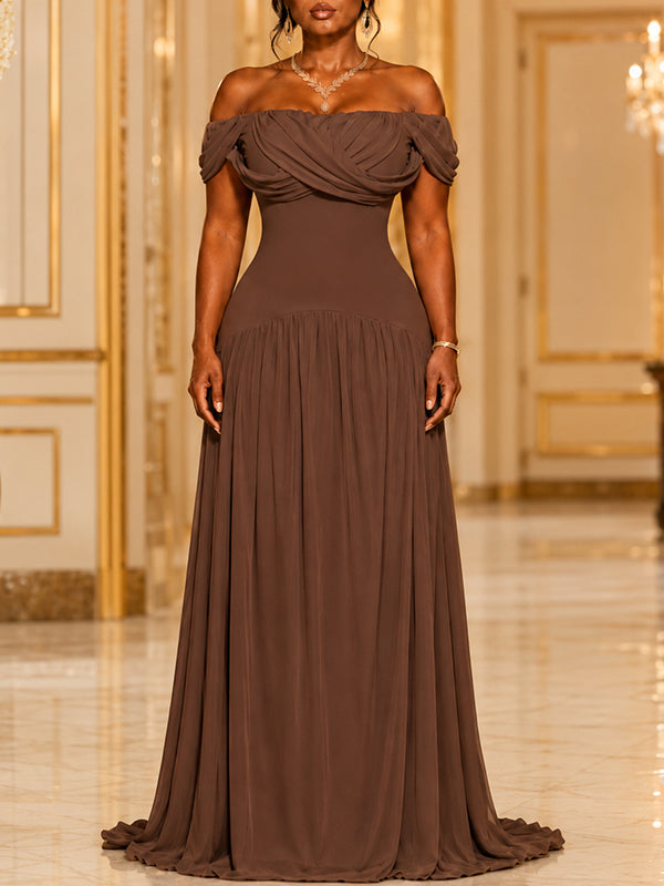 Off-Shoulder Maxi Dress