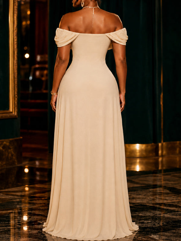 Off-Shoulder Maxi Dress
