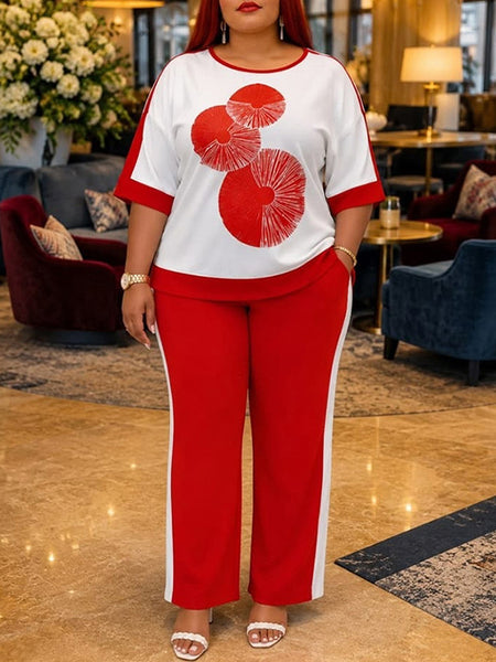 Printed Tee & Pants Set