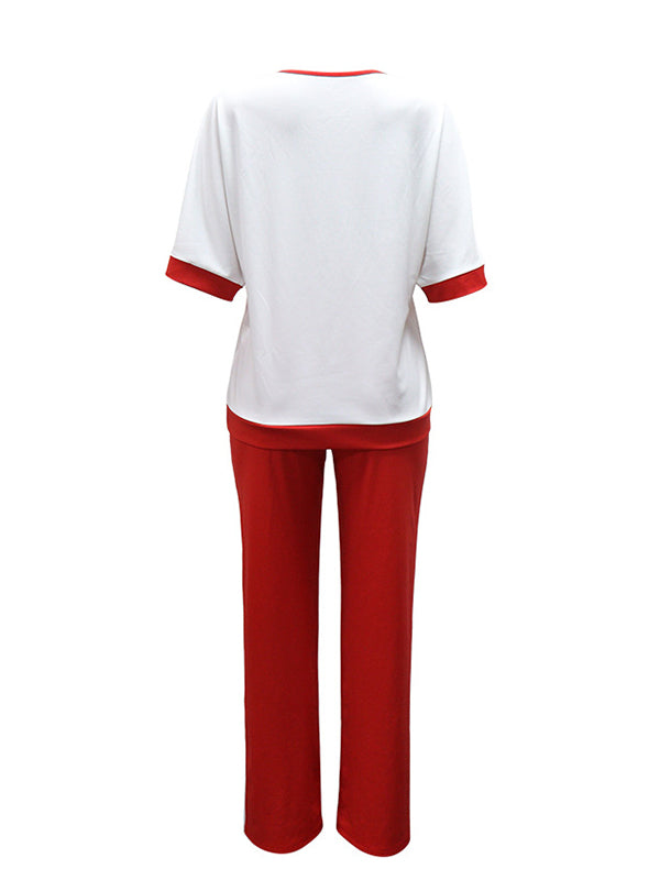 Printed Tee & Pants Set