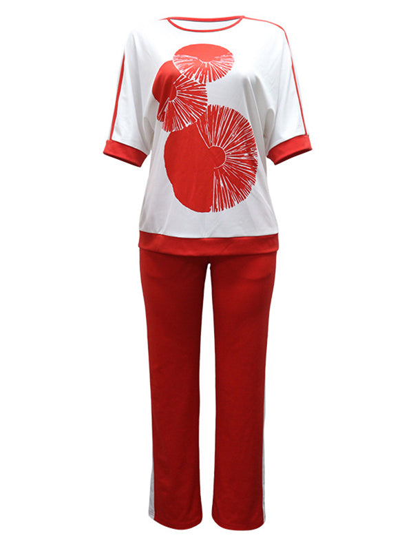 Printed Tee & Pants Set