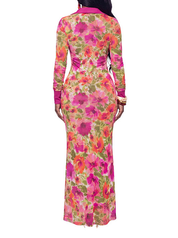 Printed Polo Dress