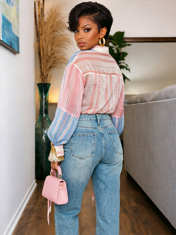 Stripe Tied Shirt