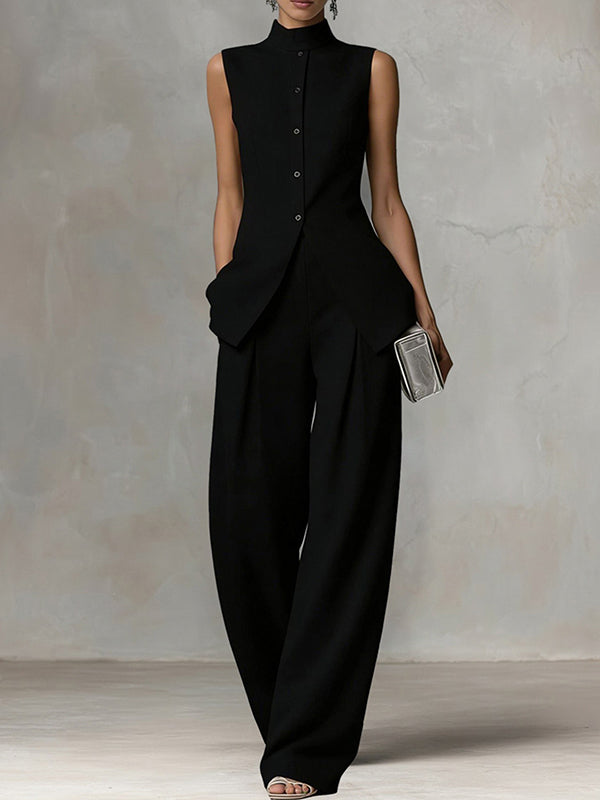 Sleeveless Shirt & Pants Set