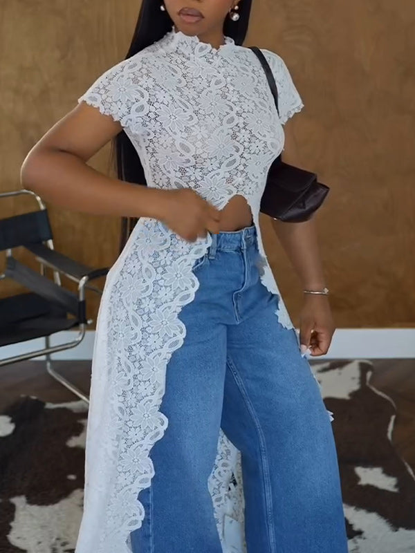 Lace Tunic Top
