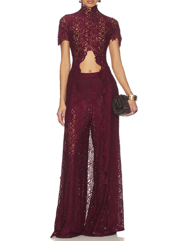 Lace Tunic Top & Pants Set