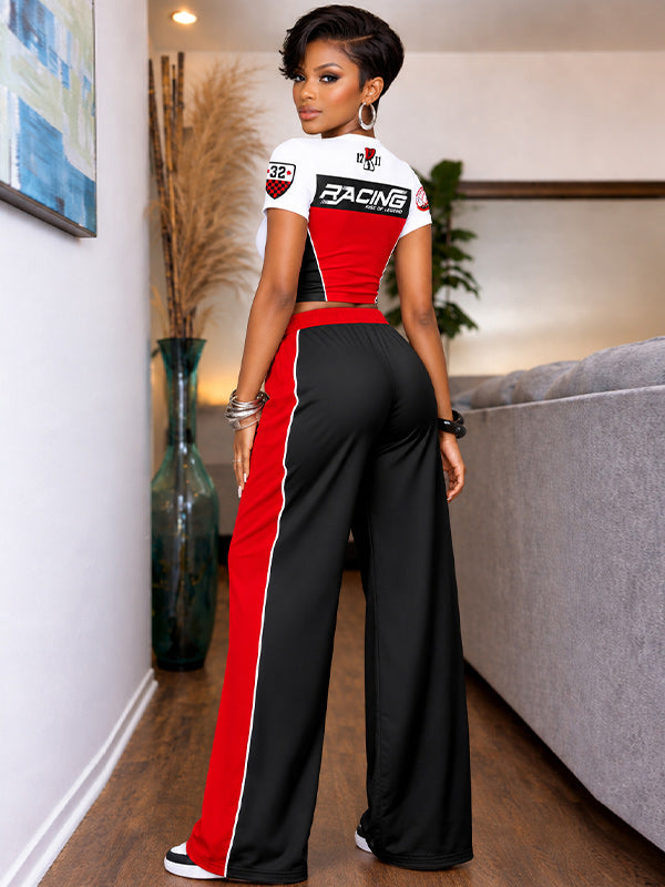 Printed Tee & Pants Set