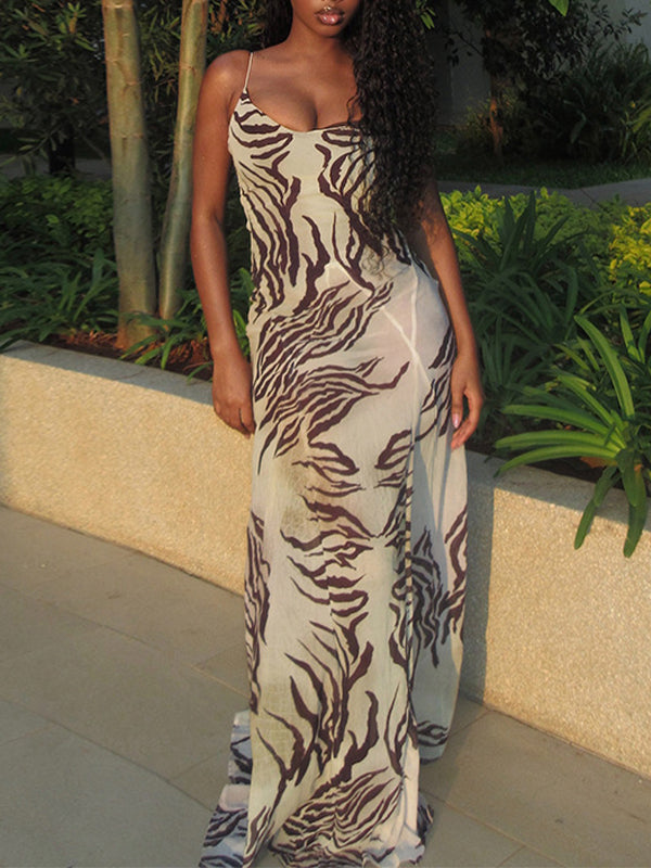 Printed Cami Maxi Dress