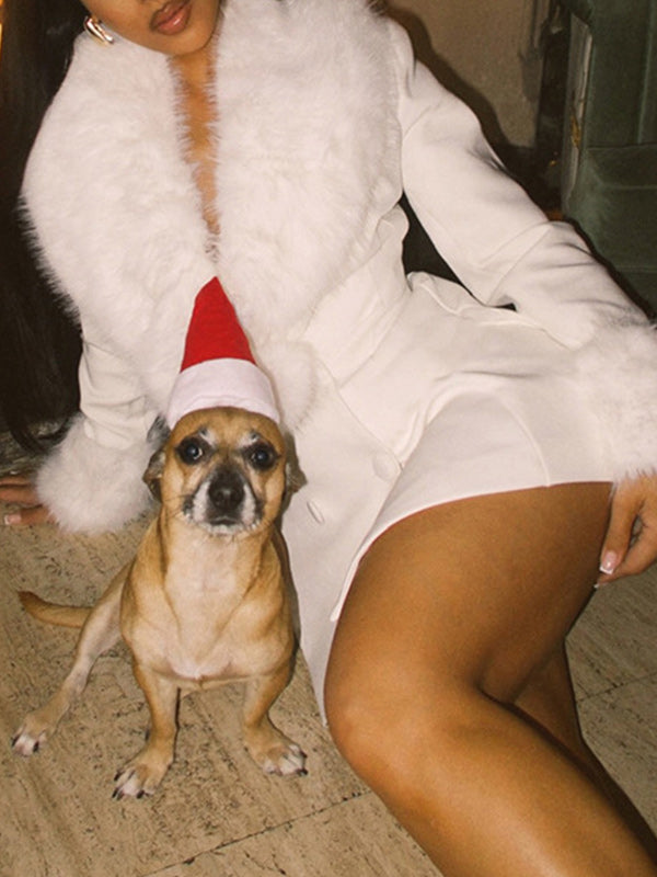 Motionkiller Faux-Fur Combo Blazer Dress