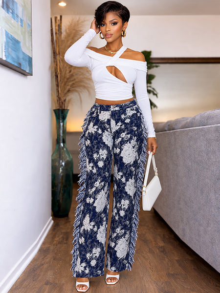 Off-Shoulder Cutout Tee
