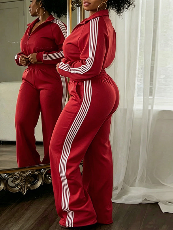 Side-Stripe Jacket & Pants Set
