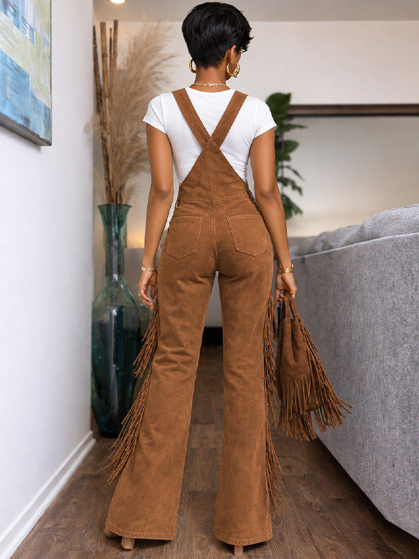 Fringe Flare Overalls