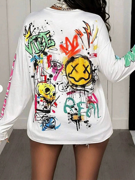Printed Round-Neck Tee
