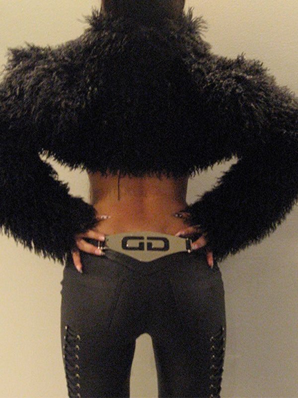Faux-Fur Cropped Jacket
