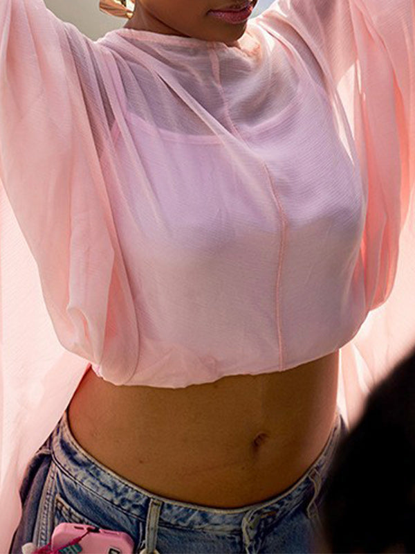 Sheer High-Low Top