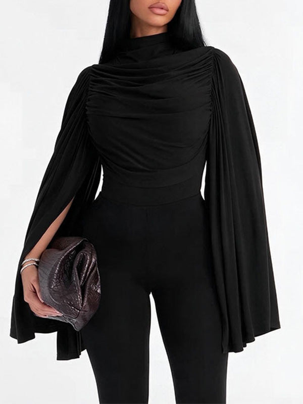 Ruched Draped Bodysuit