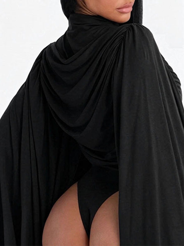 Ruched Draped Bodysuit