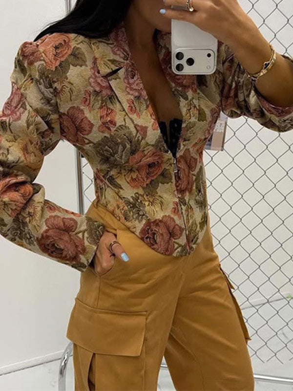Floral Corset Blazer