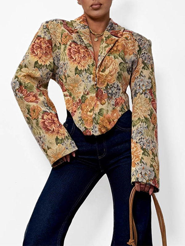 Floral Corset Blazer