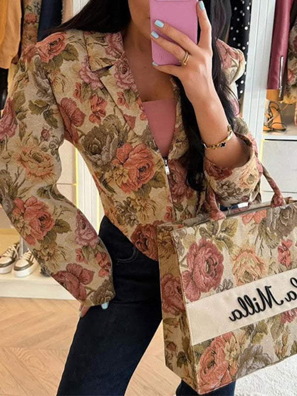 Floral Corset Blazer