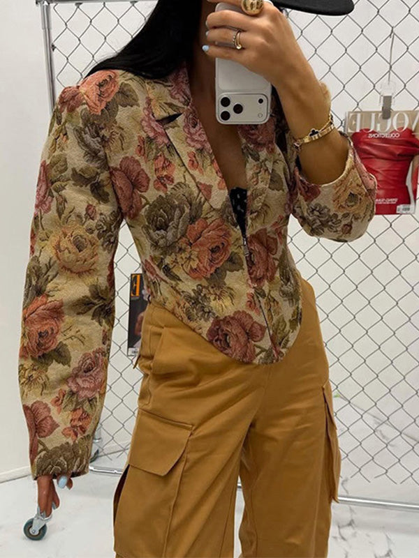 Floral Corset Blazer
