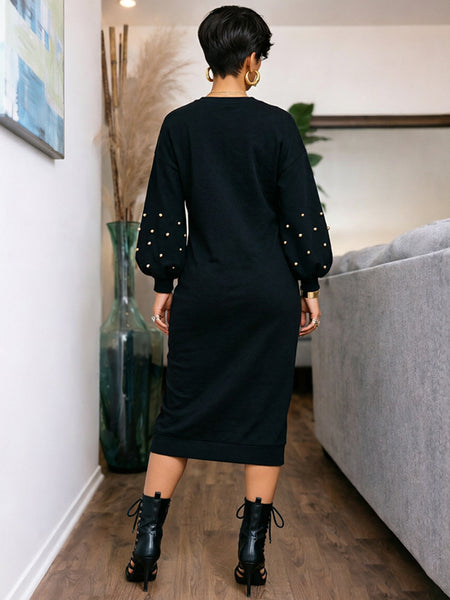 Quiet And Shine Sweatshirt Dress