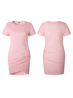 Ruched Tulip Tee Dress