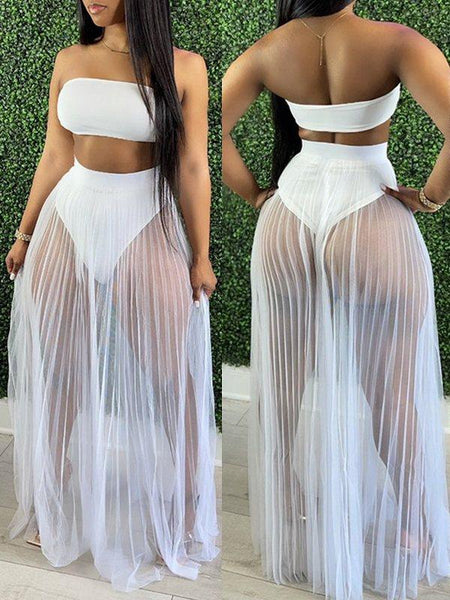 Bandeau 3PC Swimsuit--Clearance