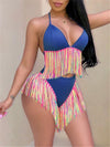 Multicolor Tassel Bikini (1523288834093)