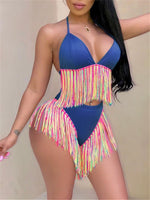 Multicolor Tassel Bikini (1523288834093)